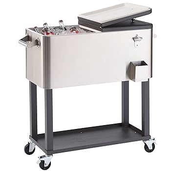 Amazon.com: TRINITY Stainless Steel Beverage Cooler and Ice